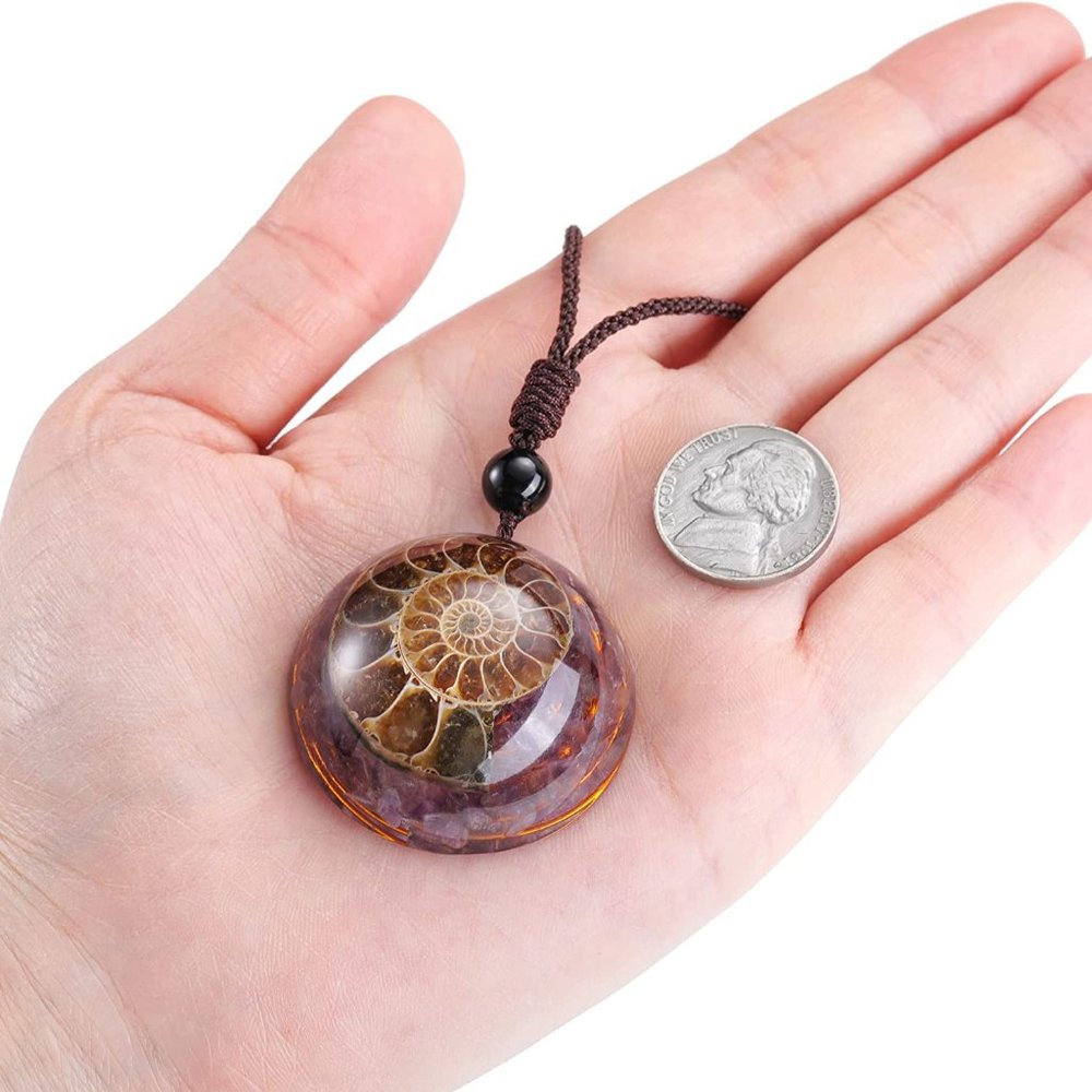 New Top Plaza 7 Chakra Natural Healing Crystal Stone Pendant Necklace Adjustable - Picture 5 of 7